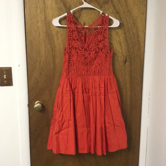 Coral Anthropologie dress - Picture 3 of 4